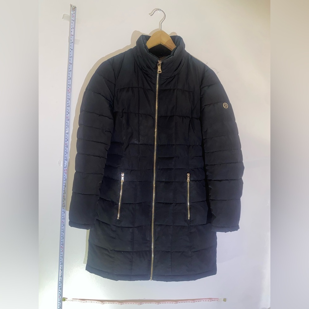 Calvin Klein Black Puffer Coat Pre Spring